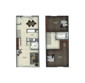 Two Bedroom Townhouse