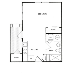 2D Studio Floor Plan - Alderbrook