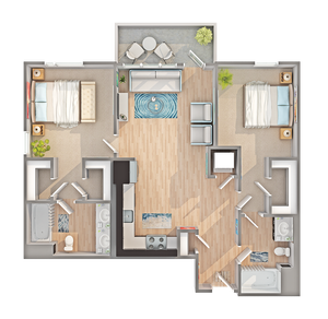 B2 | 2-Bedroom Floorplan