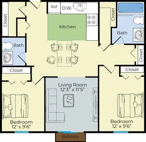 Salisbury Two Bedroom Deluxe Apartment