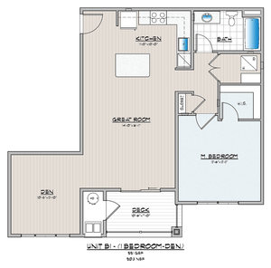 Rowen Place 1 Bedroom 1 Bathroom With Den