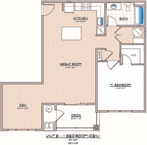 Cambria Phase 1, 1 Bed With Den