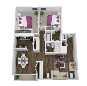 2 Bedroom 1.5 Bathroom 977 square feet