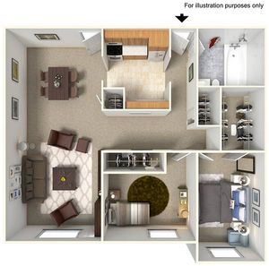 Executive Two Bedroom | One Bathroom | 975 sqft