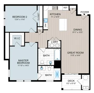 Cambria Phase 1, 2 Bedroom 2 Bath With Elevator