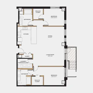 1 bed 1 bath 726 sq. ft.