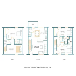 3BR/3.5BA – Large – Unfurnished