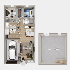 Crest I 2 Bed 2 Bath Ranch