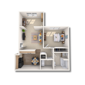 1BX - 771 SQ.FT