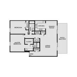 2 Bedroom Layout