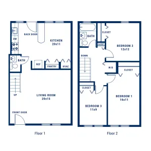 3BR 1.5 Bath C