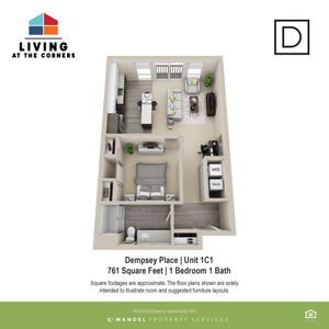 1BR/1BA