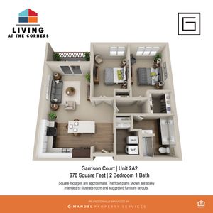 2BR/1BA