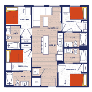 4 BEDROOM, 4 BATH