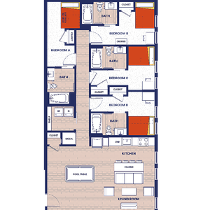 4 BEDROOM, 4 BATH DELUXE