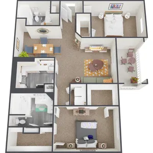 Spacious 2 bedroom, 2 bathroom apartments for rent in the Westchase neighborhood of Houston, Texas.