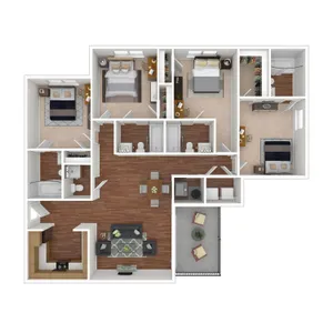 4x45 Floorplan