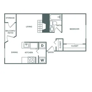 1bx1b Renovated | 675 sq ft