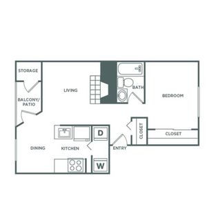 1bx1b  | 675 sq ft
