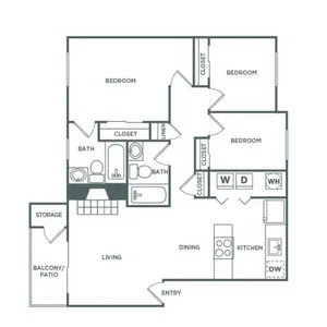 3bx2b Renovated | 1100 sq ft