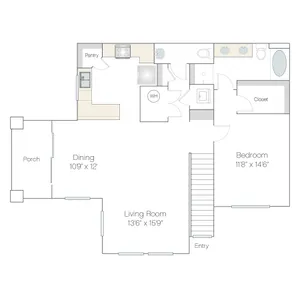AT2.GR | 1 bed 2 bath | from 987 square feet