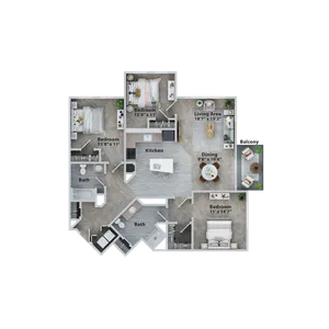 3x2 (1422 SF)