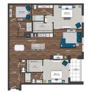 TH4 | 2x2 | 1689 sq ft