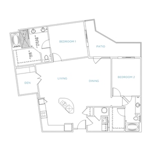 Domain City Center D1c Floor Plan Image