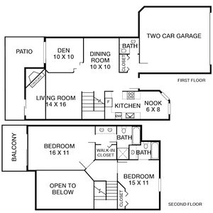 Spruce Townhome Floorplan