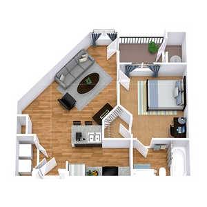 1 Bed 1 Bath - A1