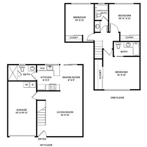 Three Bedroom Floor Plan Image