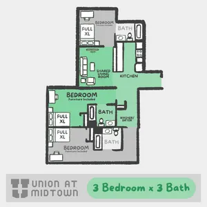 Union at Midtown: 3x3 | Detroit Apartments | Union at Midtown