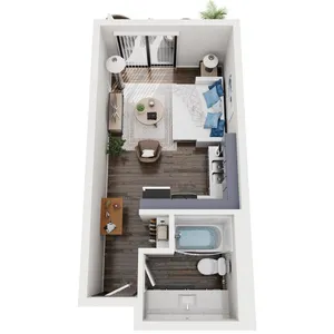 Studio | 1 Bath | 310 sqft