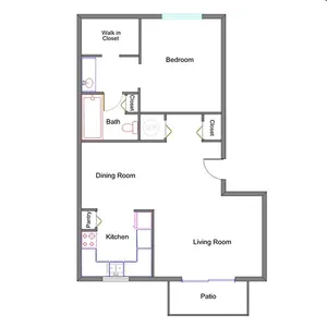 1 Bedroom | 1 Bath | 743 sqft