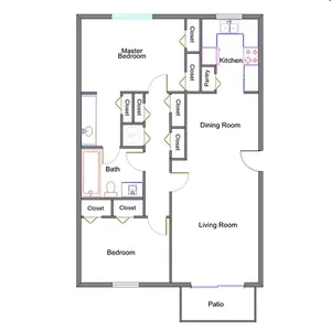 2 Bedroom | 1 Bath | 1,098 sqft