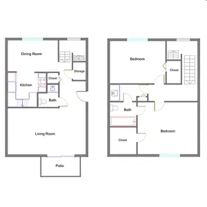2 Bedroom | 1.5 Bath | 1,032 sqft