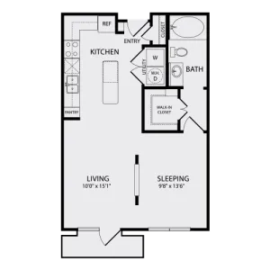 Studio | 1 Bath | 650 SQFT