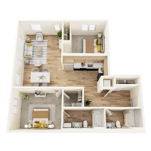2x2 Floor Plan