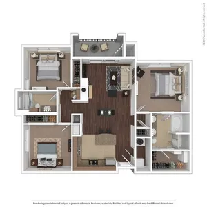 3 bedroom 2 bath floor plan