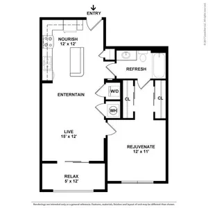 One Master Bedroom One Bathroom