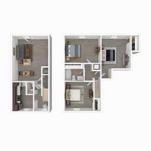 Terrace View 3x1.5 Townhome 3D