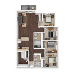 HR 3D Floorplan