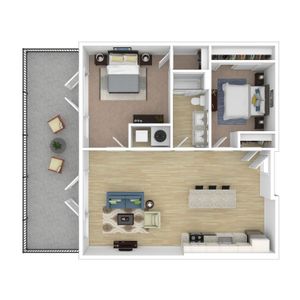 Dusquesne- 2x1-Jr2.4 - 3D Floorplan