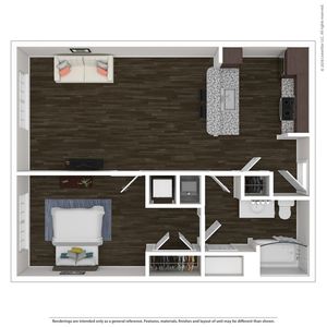 1x1-3-4 Floorplan