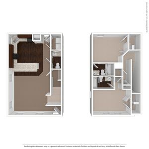 2 Bed 2.5 Bath