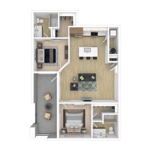 2 Bed 2 Bath Standard