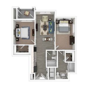 Two Bedroom Two Bath | Apartments in Northglenn CO | Reserve at Northglenn Apartments