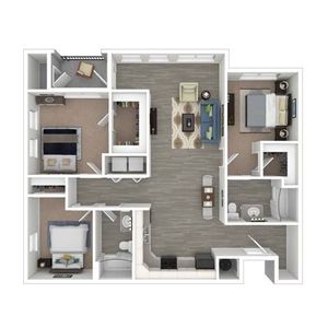 Three Bedroom Two Bath | Apartments in Northglenn CO | Reserve at Northglenn Apartments