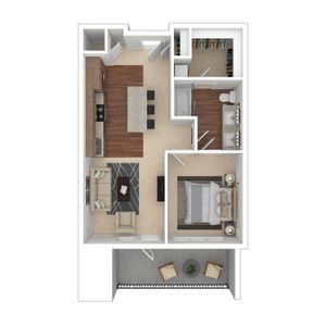 Floor Plan 6 | Crossroads at the Gulch | Apartments In Nashville
