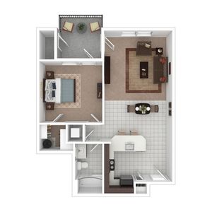 One Bedroom One Bath | Apartments in Tualatin OR | River Ridge Apartments